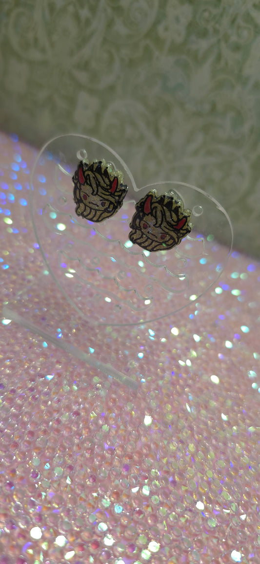 Made to Order Angry Charlie Hazbin Hotel Inspired Earrings Pendant Phone Charm