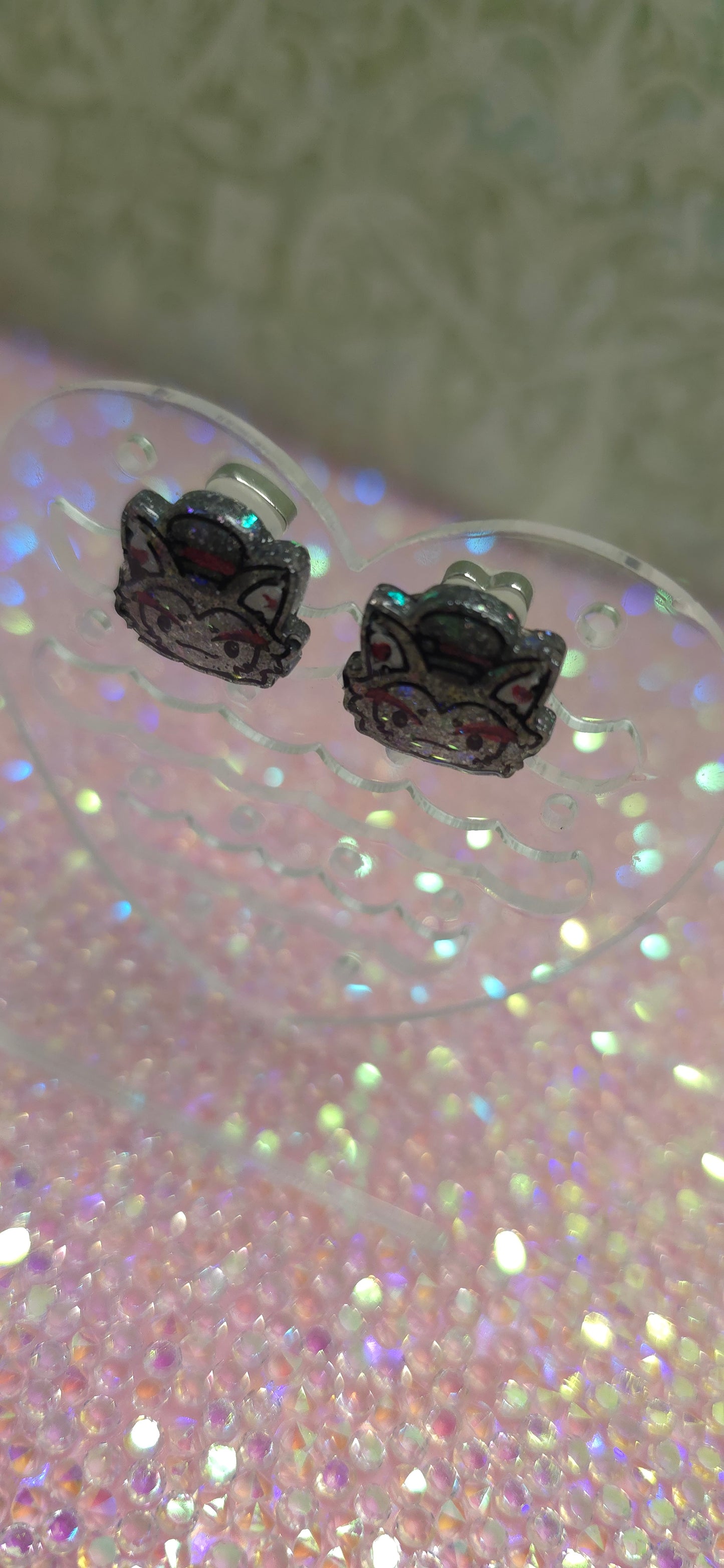 Made to Order Husk Hazbin Hotel Inspired Earrings Pendant Phone Charm