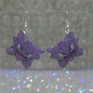 Made to Order Haunter Pokemon Inspired Earrings Pendant Charm