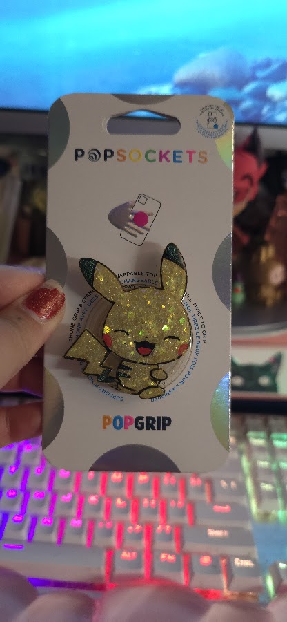 Made to Order Pikachu Pokemon Inspired for Popsocket Keychain Badge Reel CosPlay Cute Kawaii