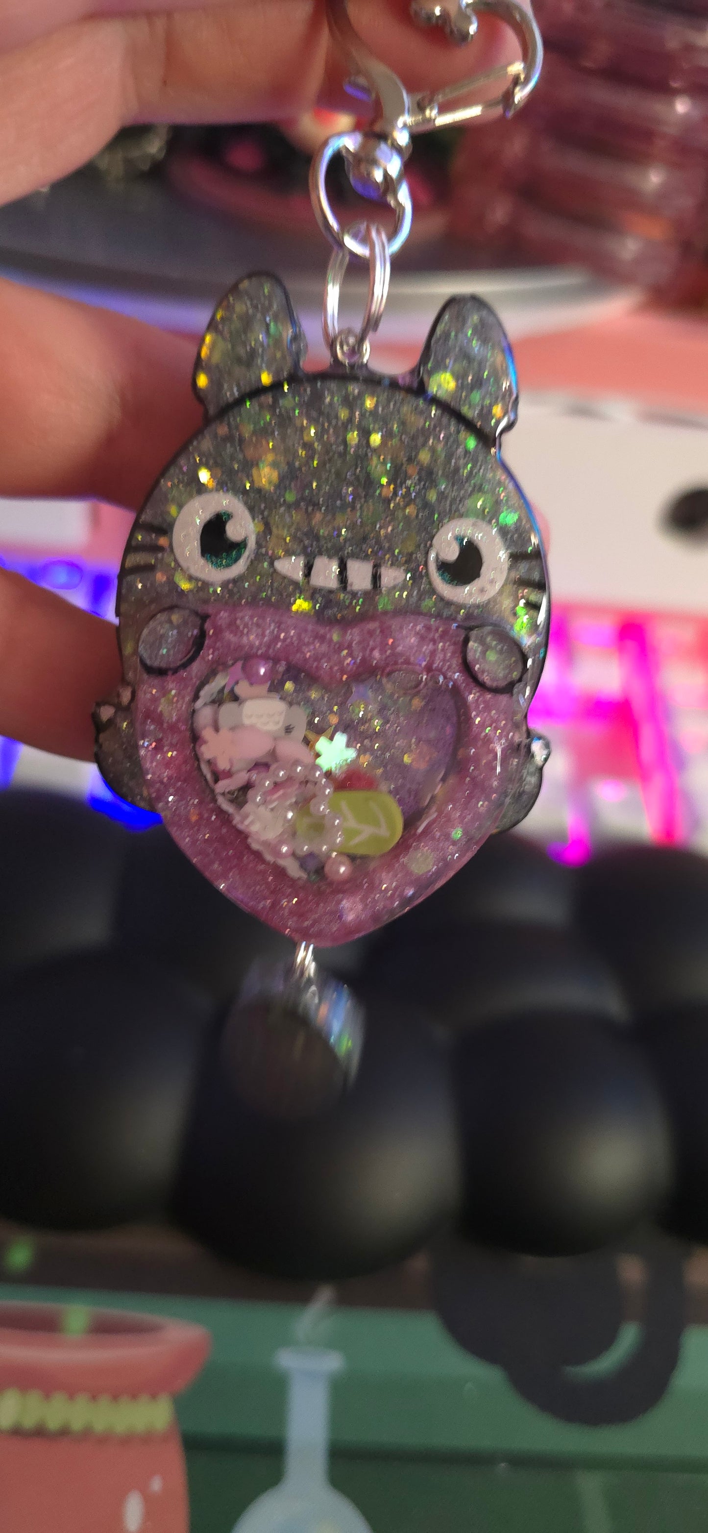 Made to Order Totoro Shaker Ghibli Inspired for Popsocket Keychain Badge Reel CosPlay Cute Kawaii