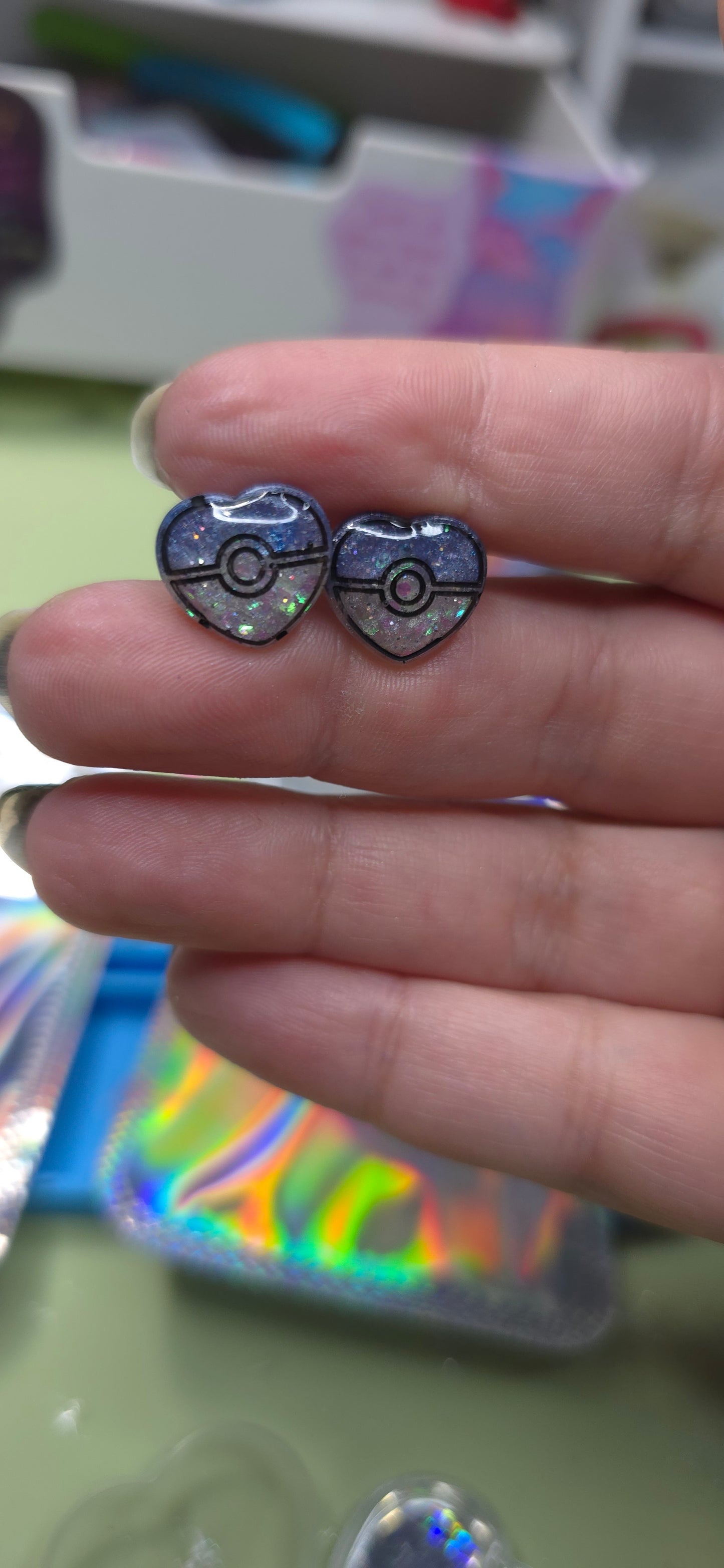 Made to Order Pokeball Pokemon Inspired Earrings