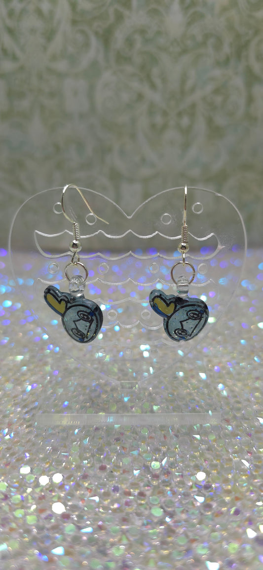 Made to Order Sobble Pokemon Inspired Earrings Pendant Phone Charm