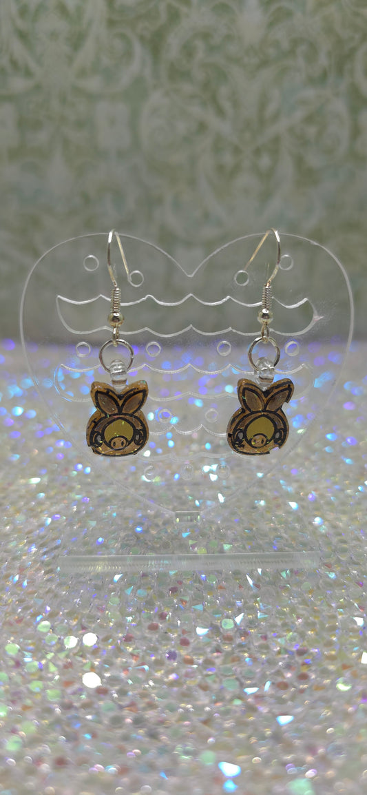Made to Order Tepig Pokemon Inspired Earrings Pendant Phone Charm