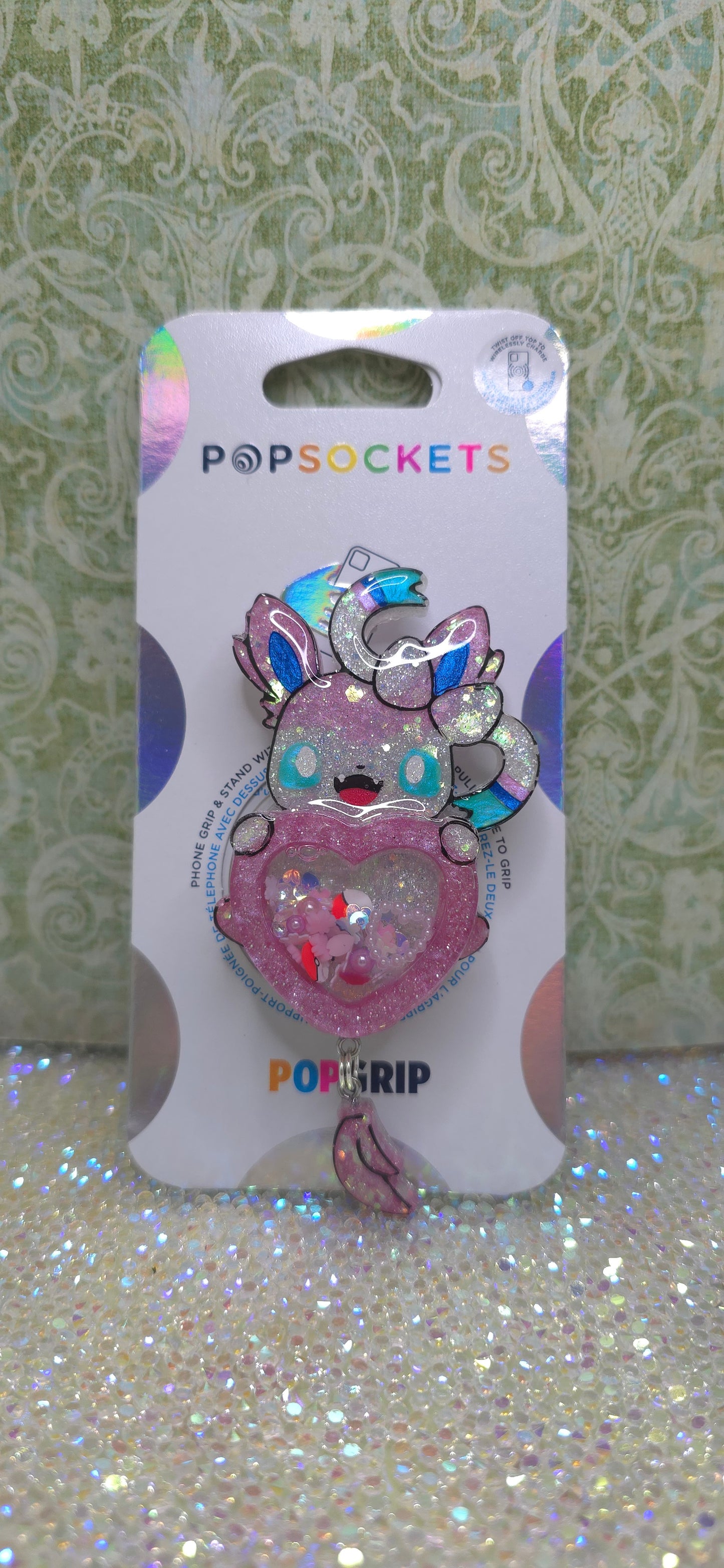Made to Order Eeveelution Pokemon Inspired for Popsocket Keychain Badge Reel CosPlay Cute Kawaii Shaker