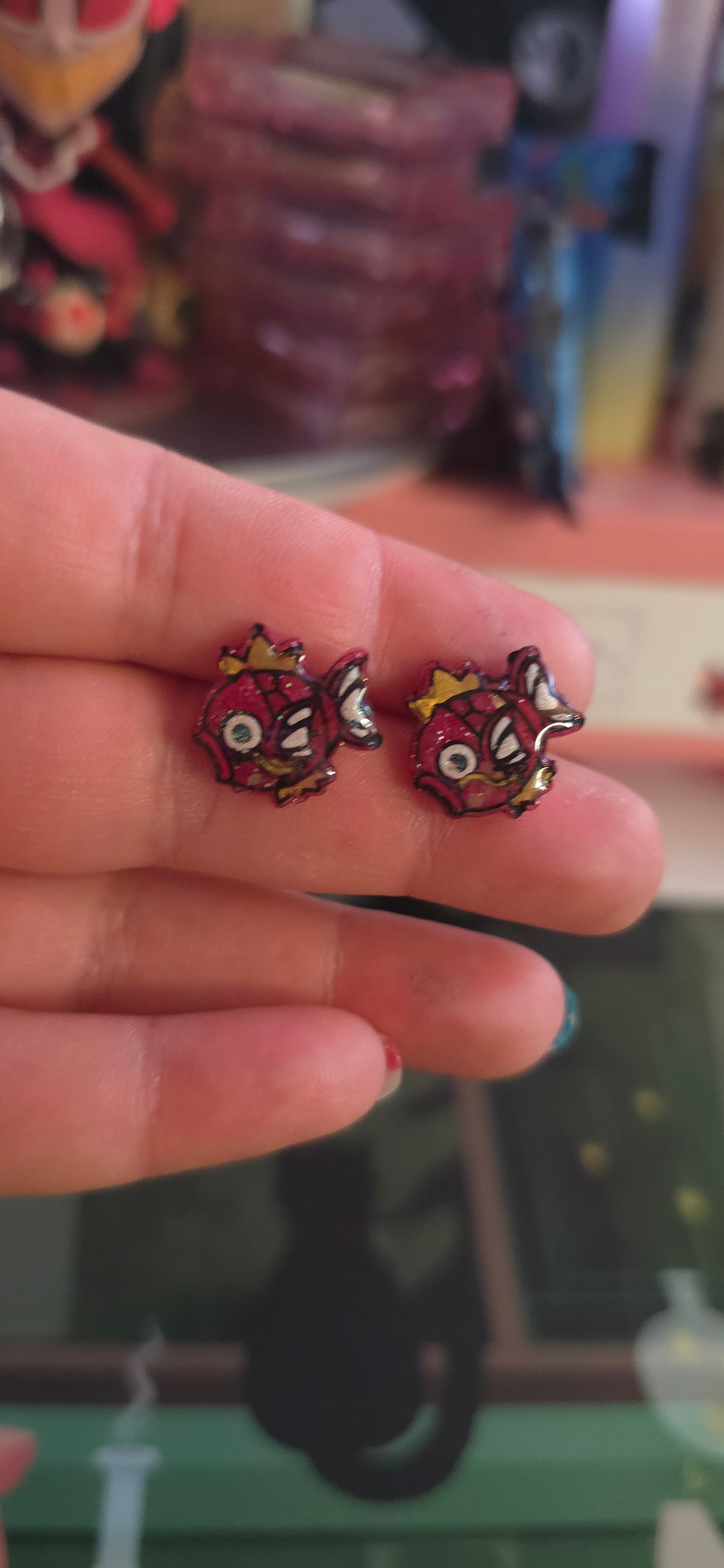 Made to Order Magikarp Pokemon Inspired Earrings Pendant Phone Charm