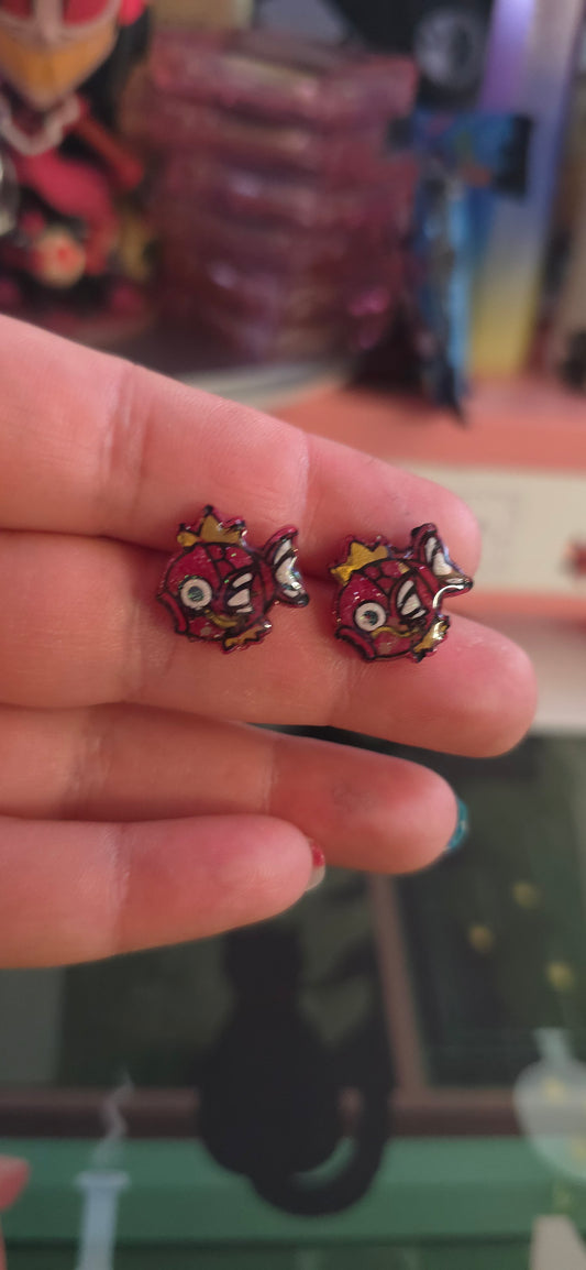 Made to Order Magikarp Pokemon Inspired Earrings Pendant Phone Charm