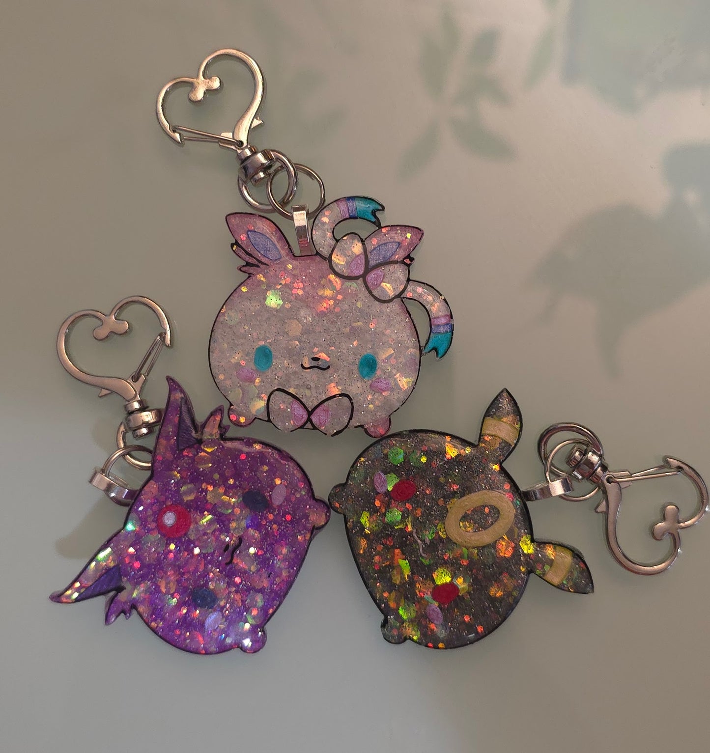 Made to Order Eeveelution Chibi Head LARGE Pokemon Inspired for Popsocket Keychain Badge Reel CosPlay Cute Kawaii Shaker