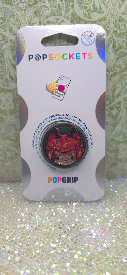 Made to Order Alastor Hazbin Hotel Inspired for Popsocket Keychain Badge Reel CosPlay Cute Kawaii