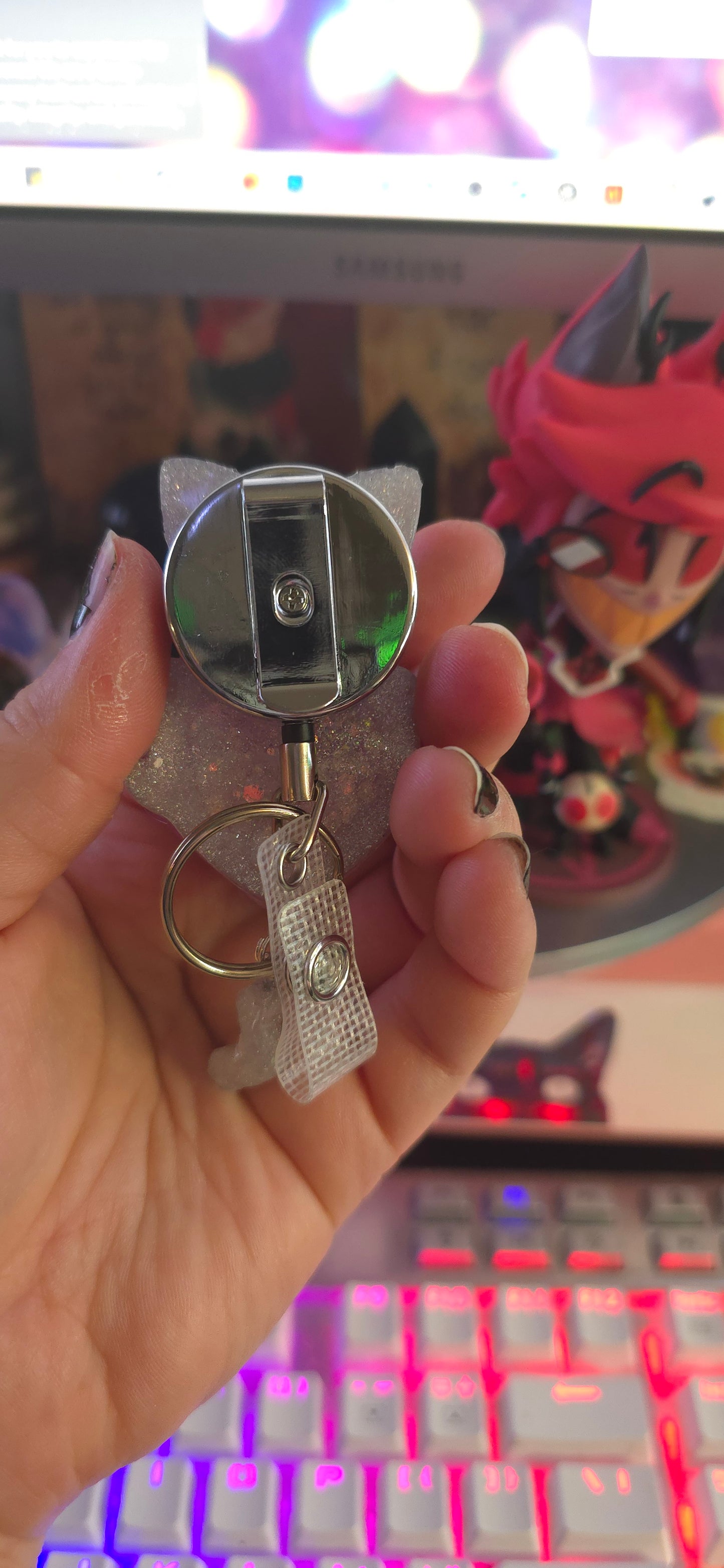 Made to Order Artemis Sailor Moon Inspired Shaker for Popsocket Keychain Badge Reel CosPlay Cute Kawaii