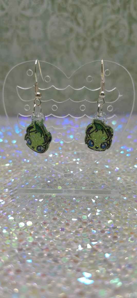 Made to Order Celebi Pokemon Inspired Earrings Pendant Phone Charm