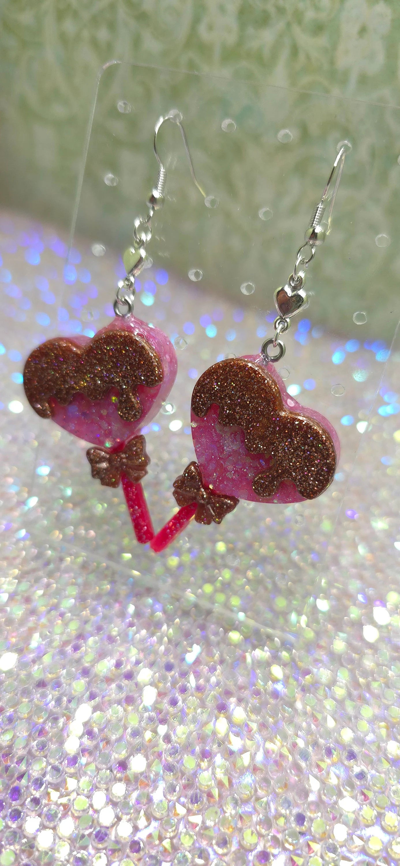 Made to Order CUSTOM Ice Cream Drop Earrings || Moon, Cat, Heart, Bunny, Sakura