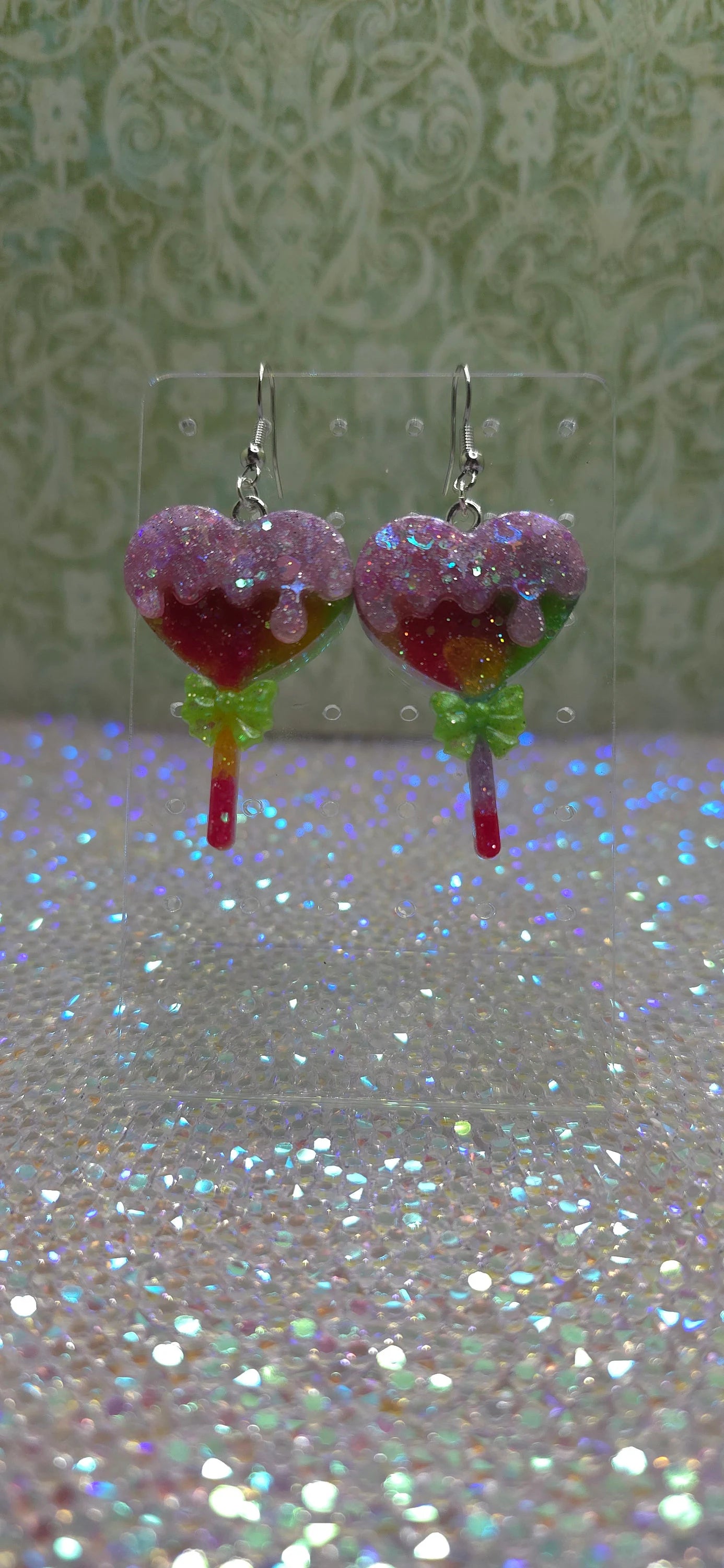 Made to Order CUSTOM Ice Cream Drop Earrings || Moon, Cat, Heart, Bunny, Sakura