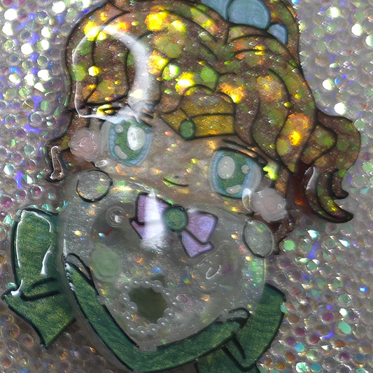 Made to Order Sailor Jupiter Sailor Scout Inspired Shaker for Popsocket Keychain Badge Reel