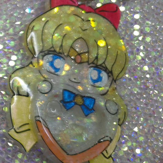 Made to Order Sailor Venus Sailor Scout Inspired Shaker for Popsocket Keychain Badge Reel