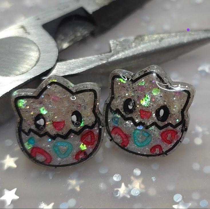 Made to Order Togapi Pokemon Inspired Earrings Pendant Phone Charm