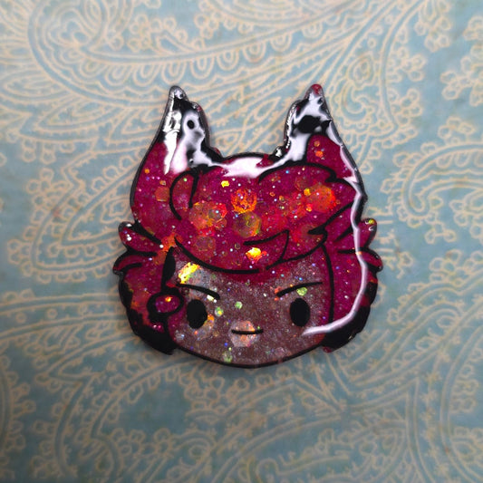 Made to Order Alastor Hazbin Hotel Inspired for Popsocket Keychain Badge Reel CosPlay Cute Kawaii