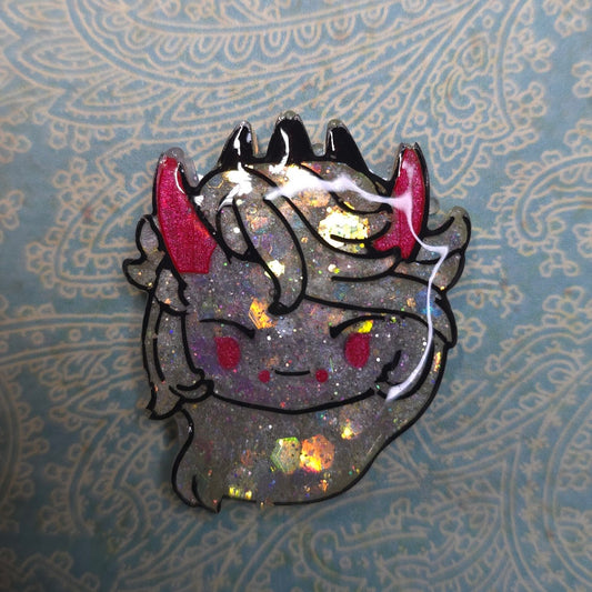 Made to Order Angry Charlie Hazbin Hotel Inspired for Popsocket Keychain Badge Reel CosPlay Cute Kawaii