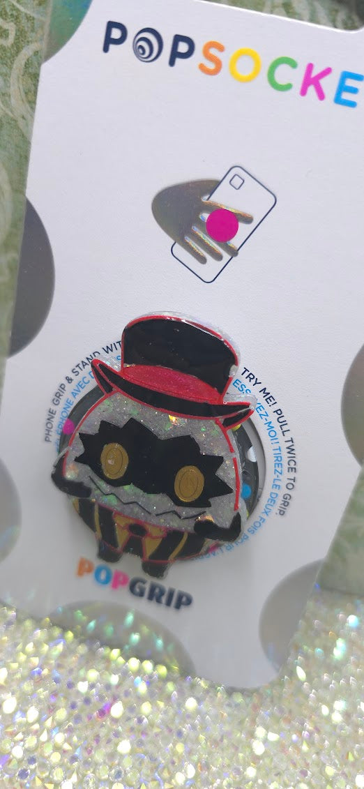Made to Order Egg Bois Sir Pentious Hazbin Hotel Popsocket Badge Reel Keychains