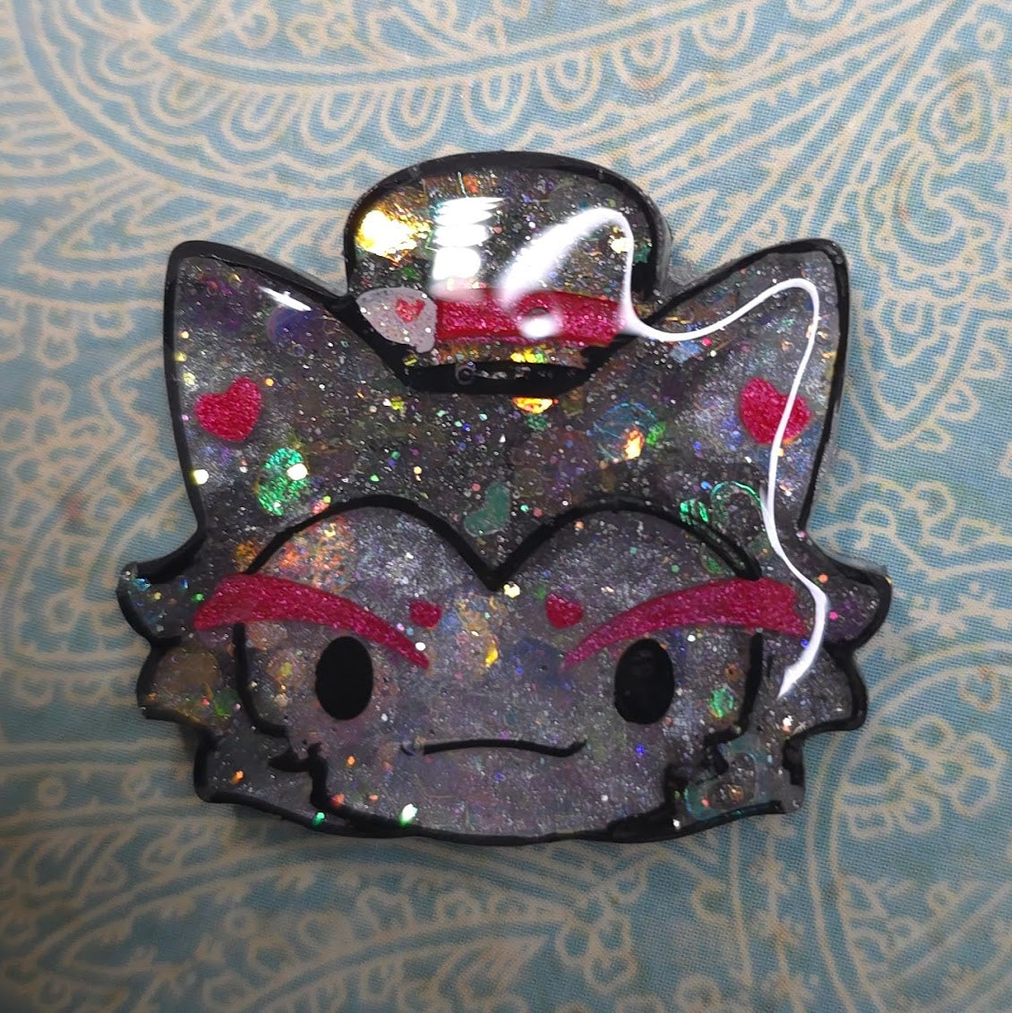 Made to Order Husk Hazbin Hotel Inspired for Popsocket Keychain Badge Reel CosPlay Cute Kawaii