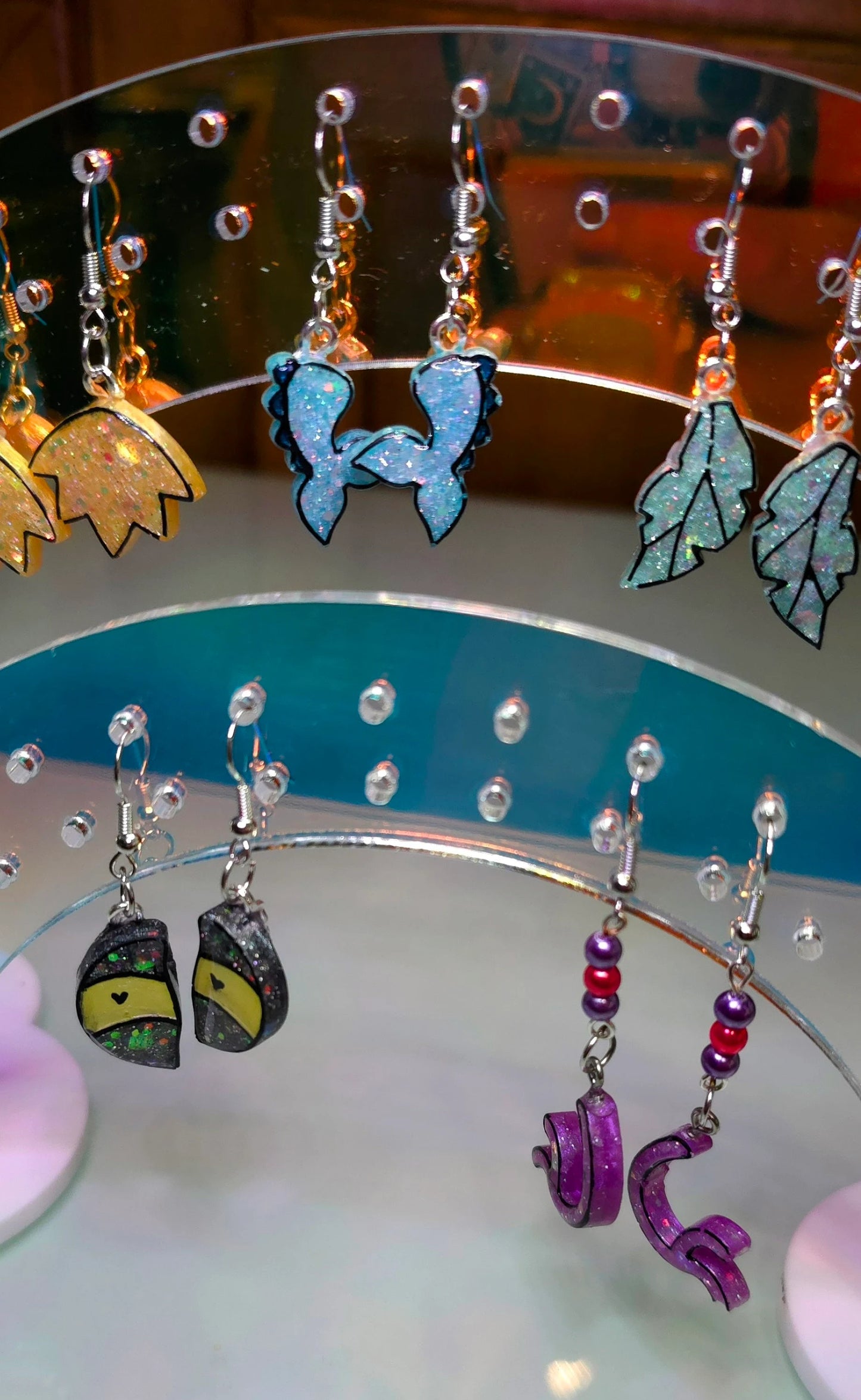 Made to Order Eeveelution Tail Pokemon Inspired Earrings and Pendants