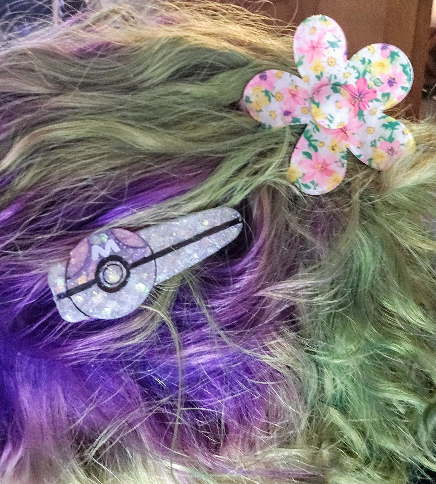 Made to Order Pokeball Pokemon Inspired Hairclips Set of 2