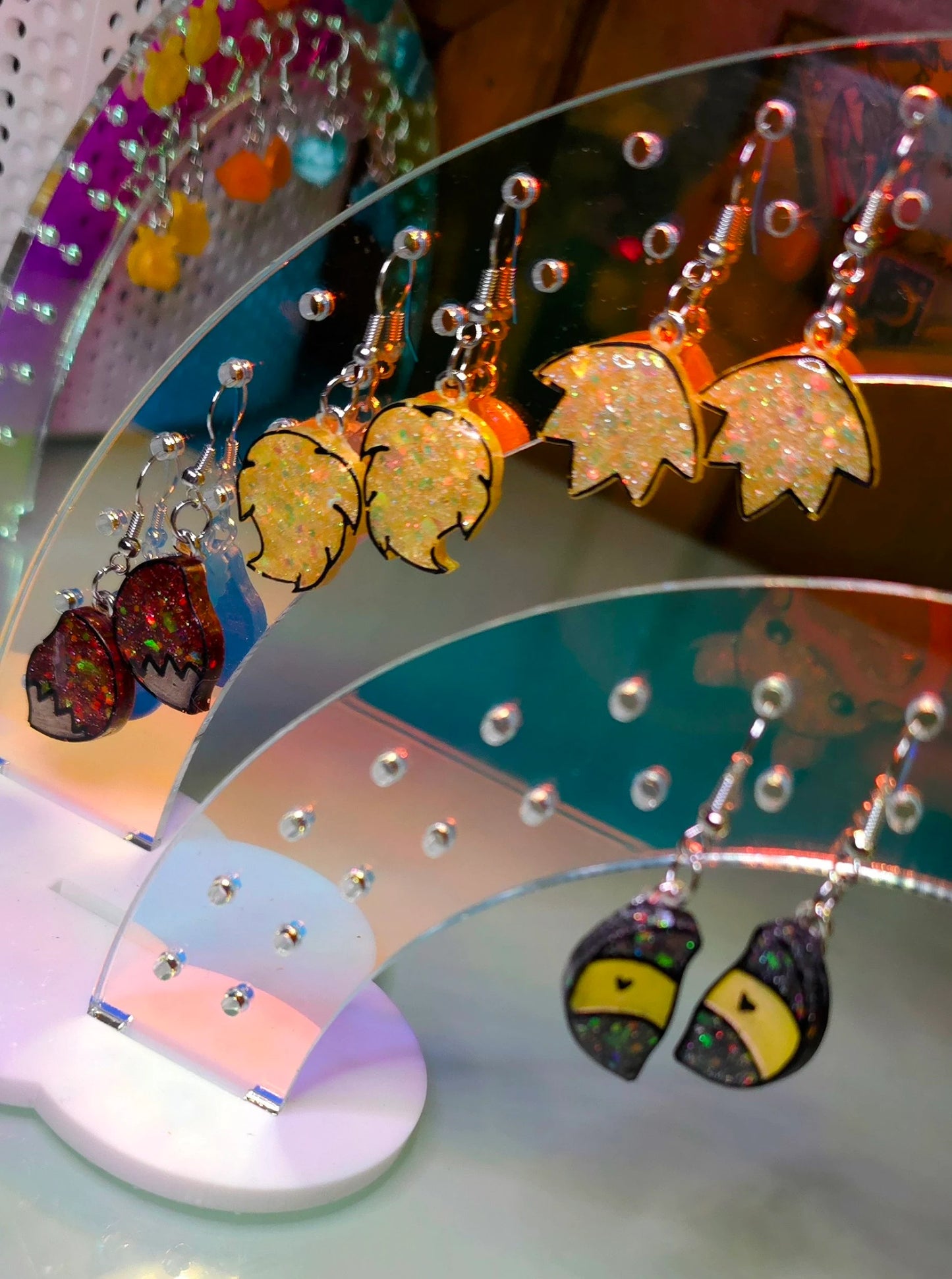 Made to Order Eeveelution Tail Pokemon Inspired Earrings and Pendants