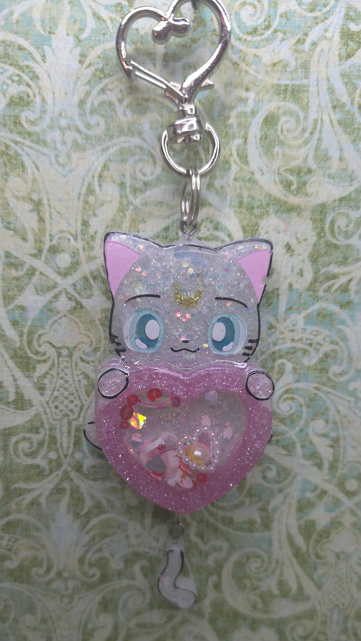 Made to Order Artemis Sailor Moon Inspired Shaker for Popsocket Keychain Badge Reel CosPlay Cute Kawaii