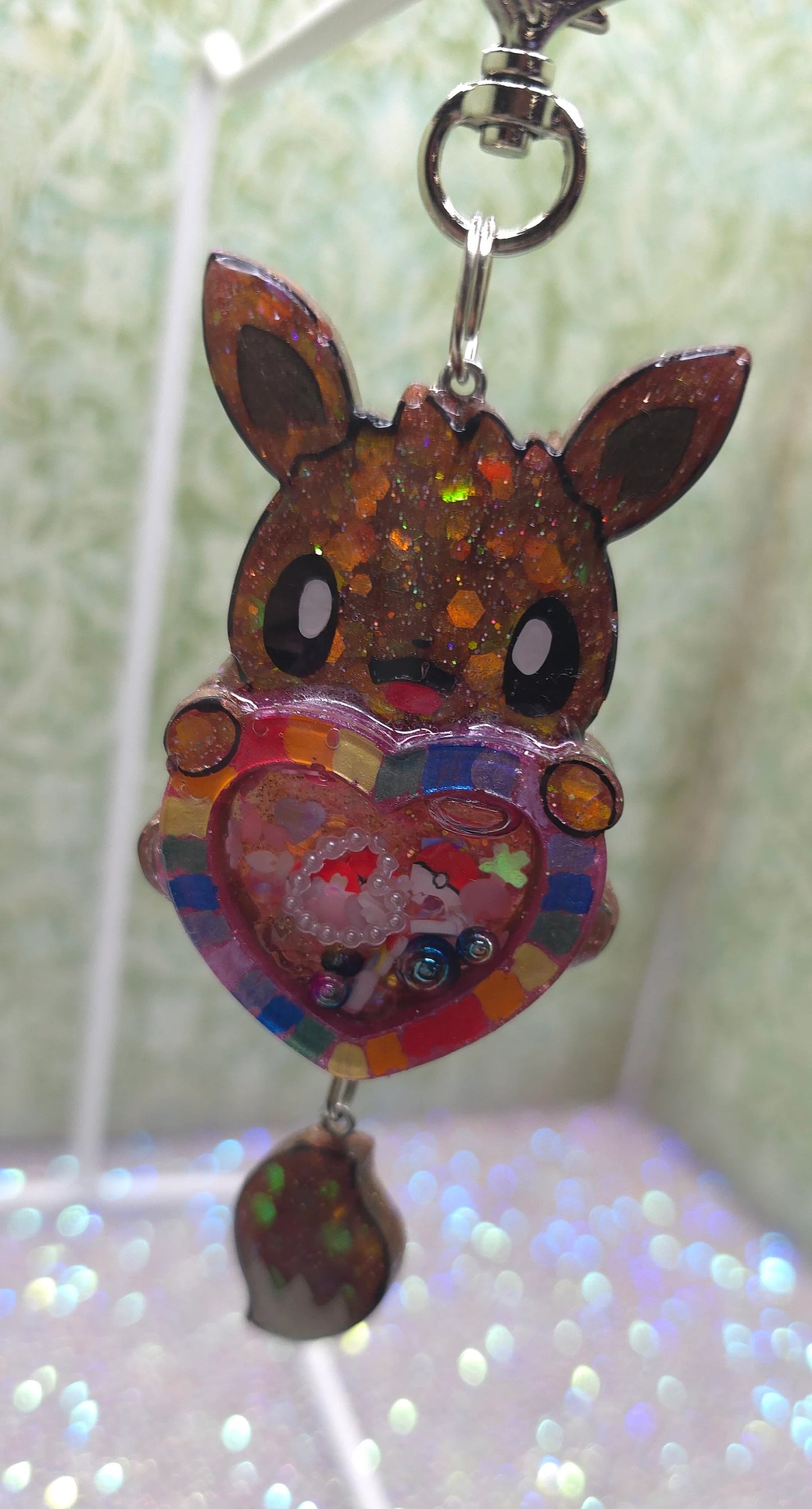 Made to Order Eeveelution Pokemon Inspired for Popsocket Keychain Badge Reel CosPlay Cute Kawaii Shaker