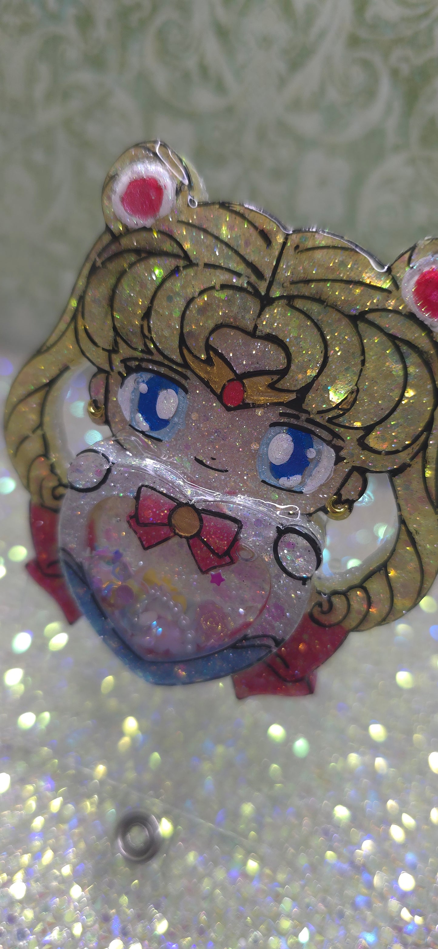 Made to Order Sailor Moon Sailor Scout Inspired Shaker for Popsocket Keychain Badge Reel