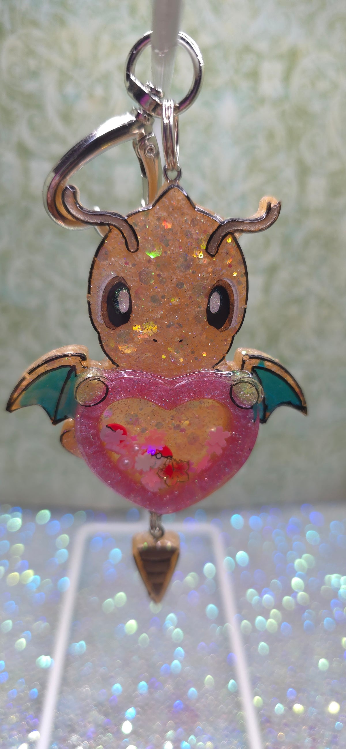 Made to Order Dragonite Shaker Pokemon Inspired for Popsocket Keychain Badge Reel CosPlay Cute Kawaii