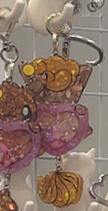 Made to Order Vulpix Shaker Pokemon Inspired for Popsocket Keychain Badge Reel CosPlay Cute Kawaii