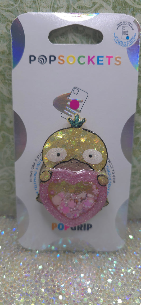 Made to Order Psyduck Shaker Pokemon Inspired for Popsocket Keychain Badge Reel CosPlay Cute Kawaii
