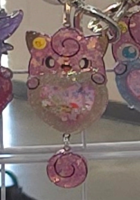 Made to Order Clefairy Shaker Pokemon Inspired for Popsocket Keychain Badge Reel CosPlay Cute Kawaii