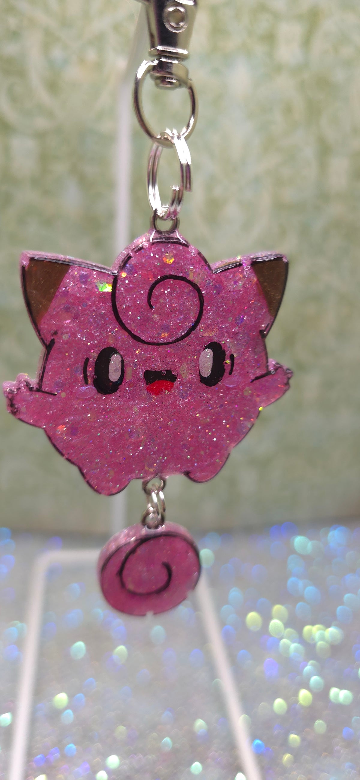Made to Order Clefairy Pokemon Inspired for Popsocket Keychain Badge Reel CosPlay Cute Kawaii
