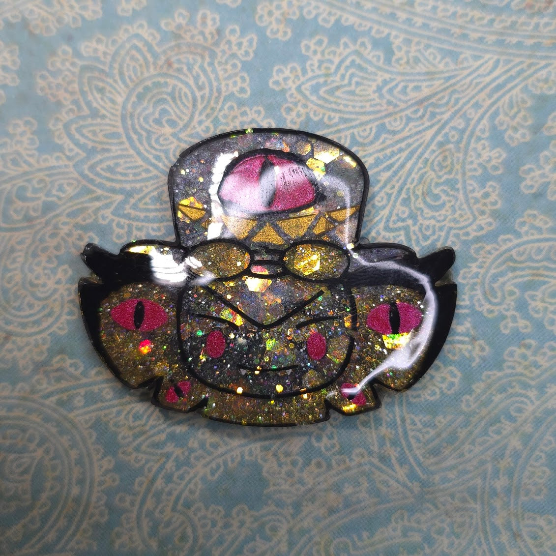 Made to Order Sir Pentious Hazbin Hotel Inspired for Popsocket Keychain Badge Reel CosPlay Cute Kawaii