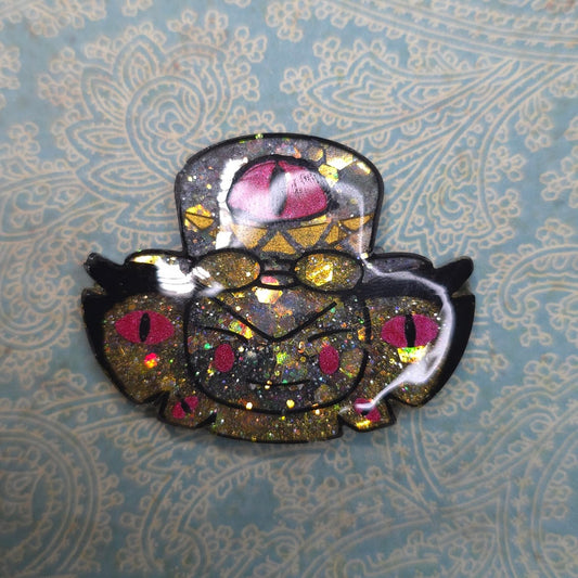 Made to Order Sir Pentious Hazbin Hotel Inspired for Popsocket Keychain Badge Reel CosPlay Cute Kawaii